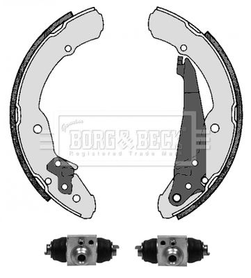 BORG & BECK Комплект тормозных колодок BBS1072K